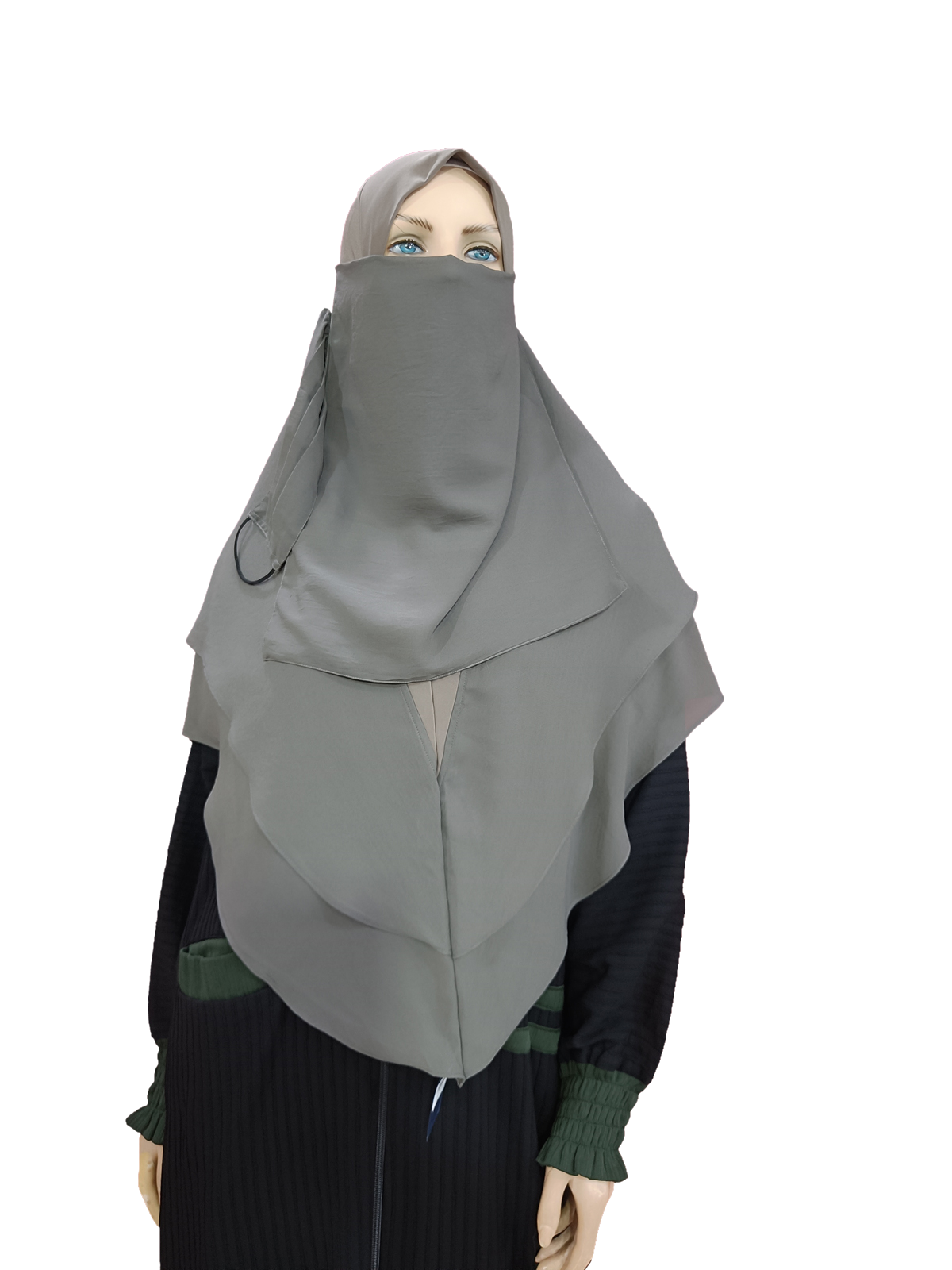 Intent Hijab 3 Piece-Gray XL Size - B003P018