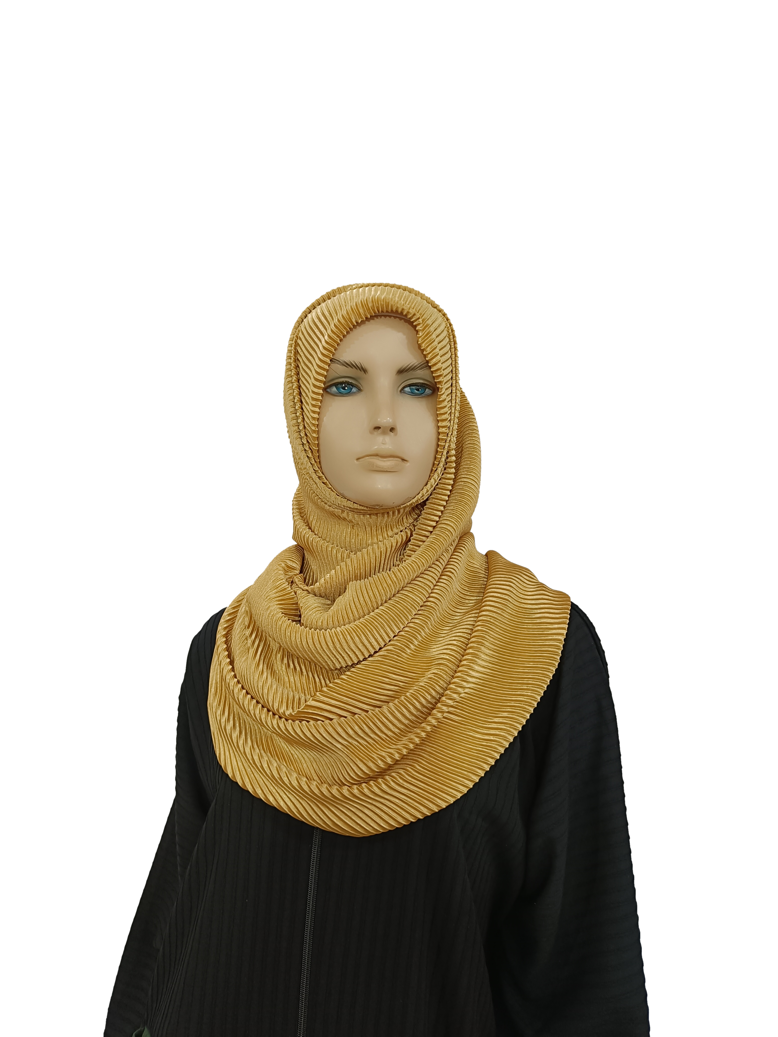 Stretchable Pleated Fabric Stole lightweight and soft fabric - B004P027