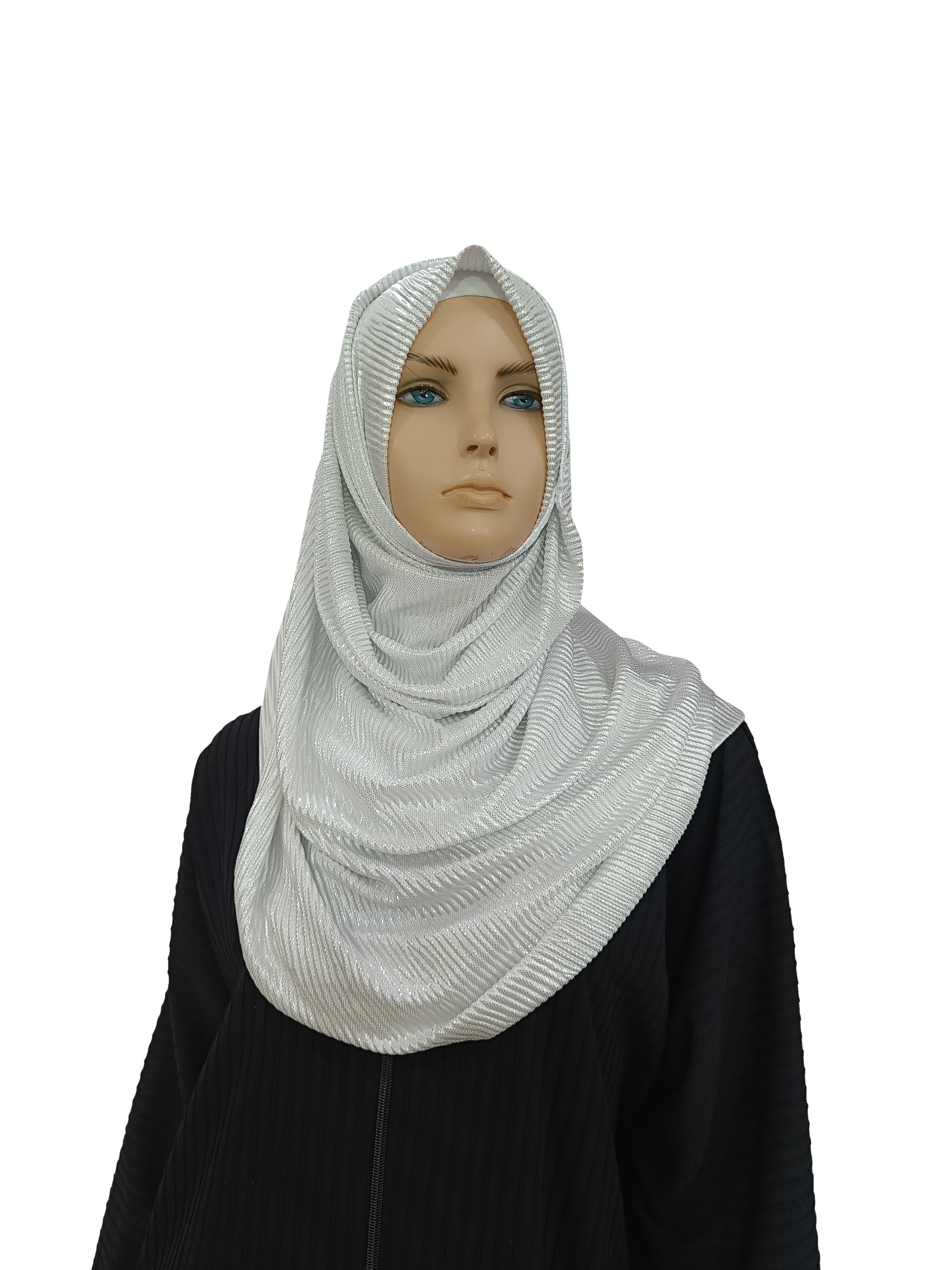 Stretchable Pleated Fabric Stole lightweight and soft fabric - B004P029