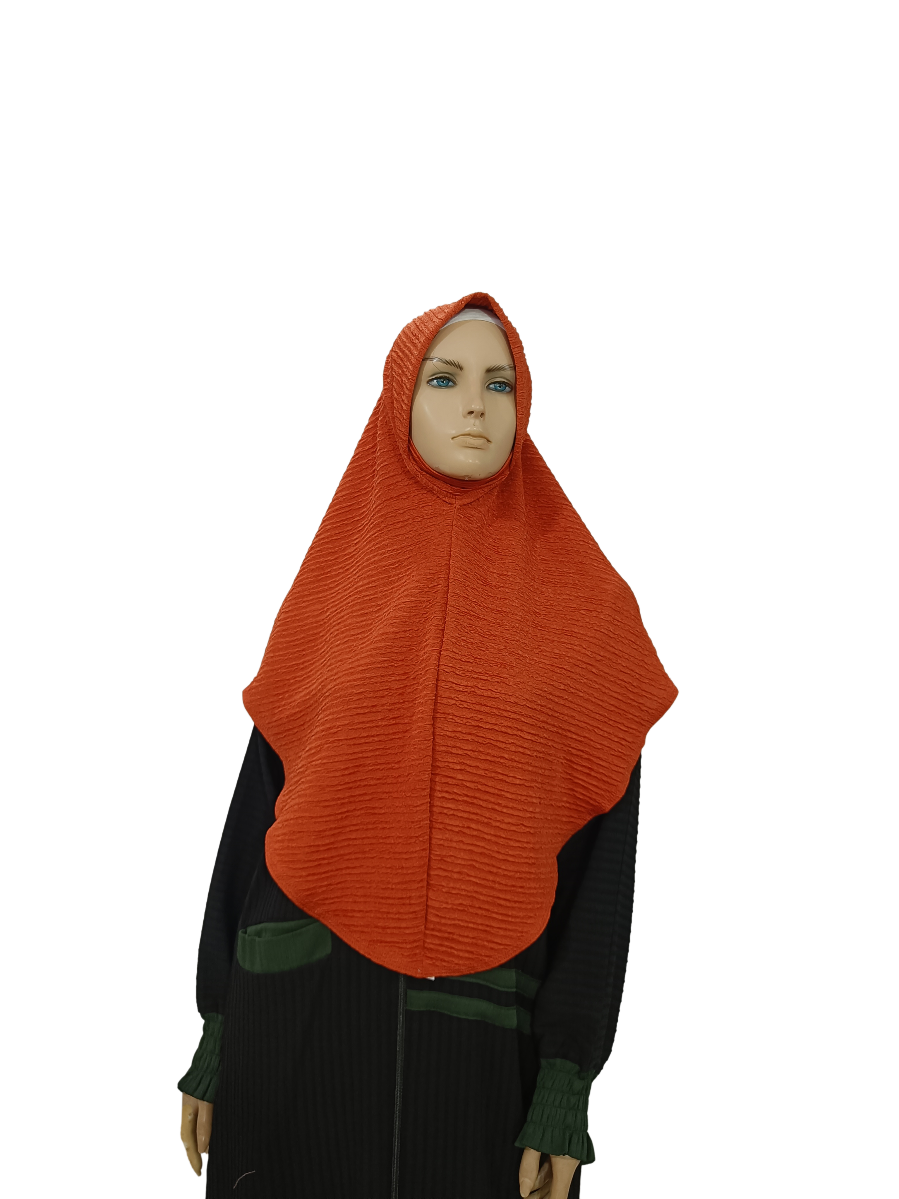 Instant Crinkled Orange Hijab - B006P032