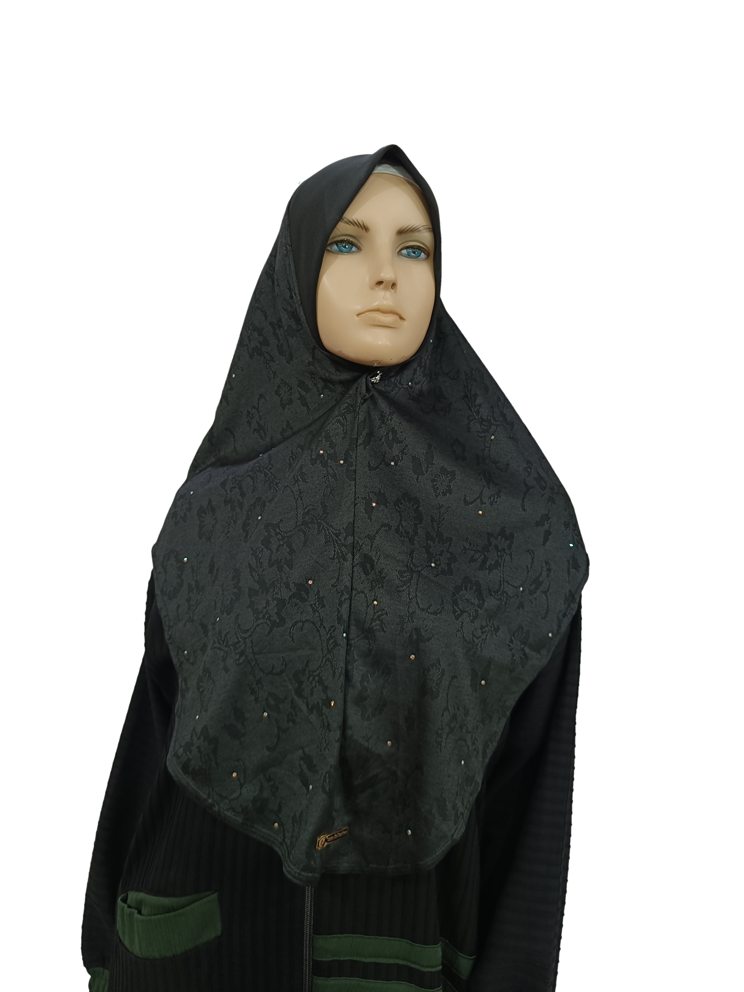 Instant Self Design Denim Hijab - B006P008