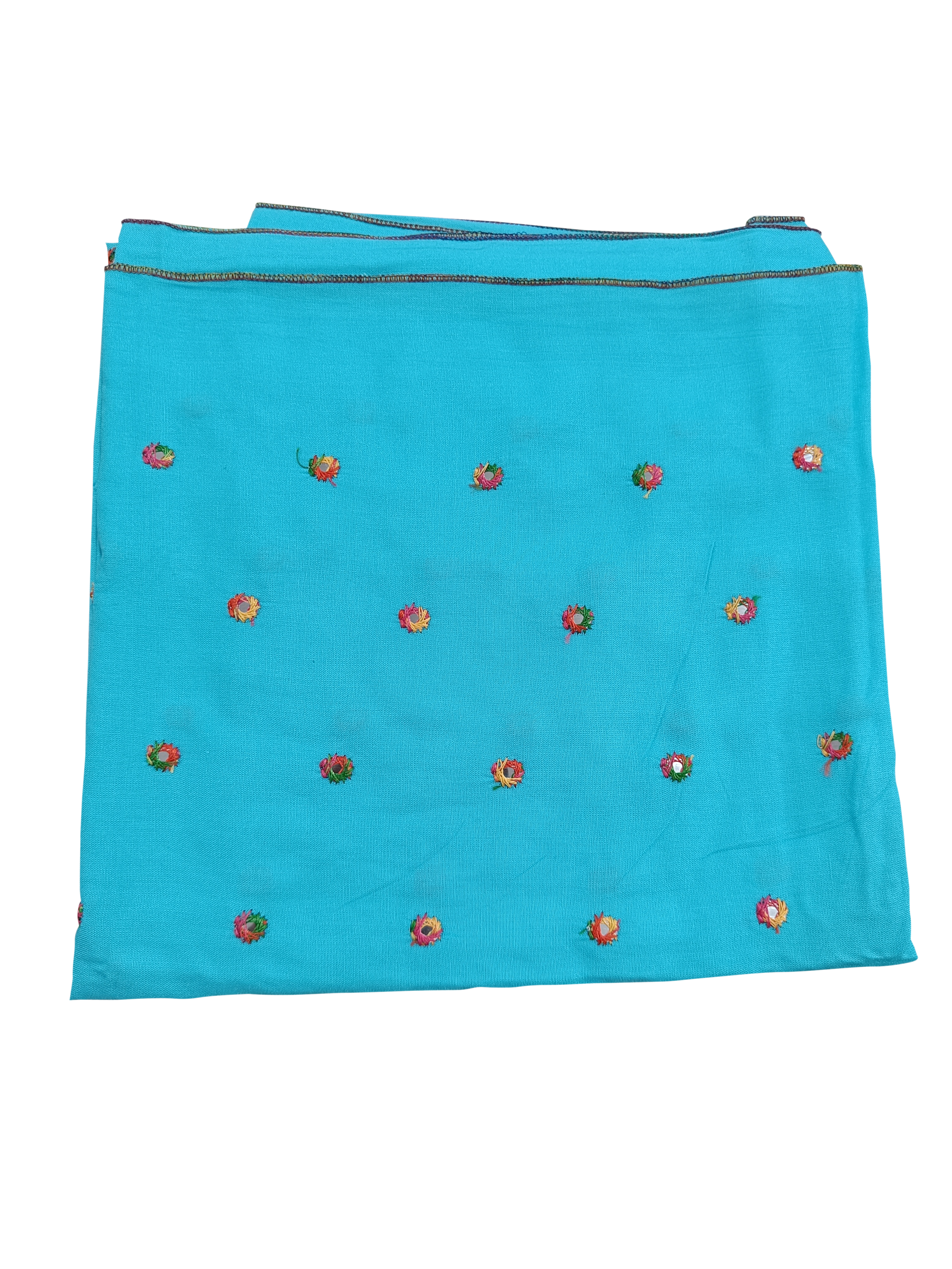 Premium Plain Rayon Namaz Dupatta With Mirror Work - B001P012