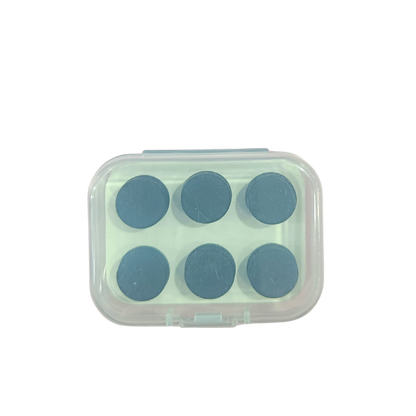 🧲 Classic Round Hijab Magnets – Box of 6 (Black)- MP-016