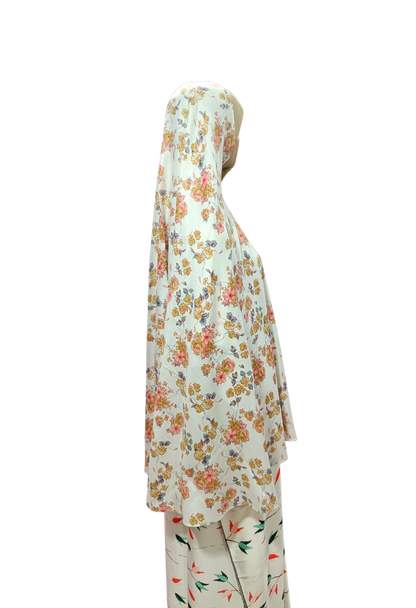 Printed Cotton Namaaz Hijab – Soft, Breathable & Full Coverage.B009P006